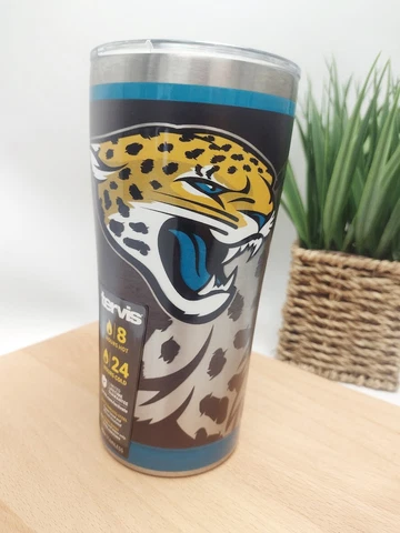 Tervis - Rush 20oz Stainless Steel tumbler - NFL - Jacksonville Jaguars Cover