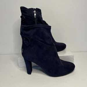 Circus by Sam Edelman Janet Damenstiefel mit Absatz Reißverschluss blau Wildlederimitat 7,5 - Bild 1 von 10