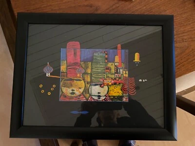 Hundertwasser  Kunstdruck Bild im Rahmen     35,5 cm. x. 45,5 cm - Bild 1 von 3