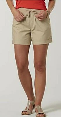 Pantalones Cortos Studio Works Cintura Alta, Cintura con Cordón, Bolsillos, Nuevos con Etiquetas MUJER TALLA 8 Foto 1 de 4