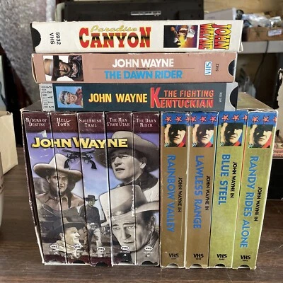 12 “VHS* John Wayne Collection Tapes VG - VHS* See Description For Details - Image 1 of 4