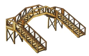 TT-FB006 Platform Footbridge Single Track Span TT:120 Gauge Model Laser Cut Kit - Picture 1 of 2