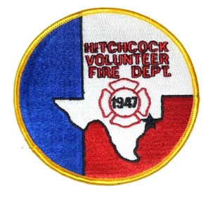 HITCHCOCK – VOLUNTEER - TEXAS TX Fire Patch EMS Rescue Public Safety 4” - Picture 1 of 1