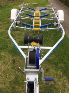 Precision Boat Trailer Drive On Galvanised 5.6mt suit 18ft boat, led - Picture 1 of 7