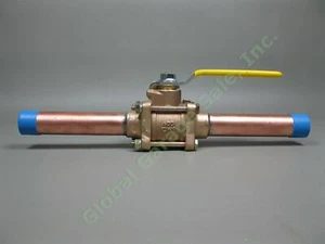 1 Zoll hochreines Kupfer/Bronze 3 Stück Apollo Stecker Kugelhahn gereinigt für O2 Service - Bild 1 von 7
