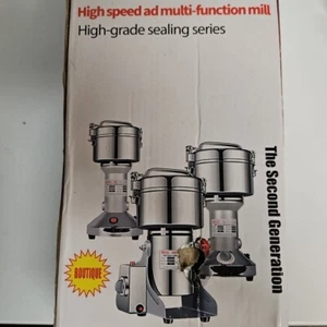 Molinillo de grano eléctrico de acero inoxidable de alta velocidad Lejieyin 150 plateado - Imagen 1 de 5
