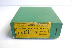 JEP ÉCHELLE "HO" RAILS ÉLECTRIQUES 1/4 DE COURBES CE 12 BON ÉTAT 12 PIÈCES - Imagen 1 de 6
