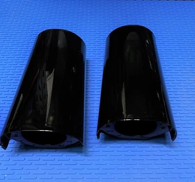 CUBIERTAS DE PATAS DE HORQUILLA HARLEY 2014-24 NEGRO BRILLANTE DESLIZADORES DE TURISMO CENCERROS (INTERCAMBIO) Foto 1 de 4