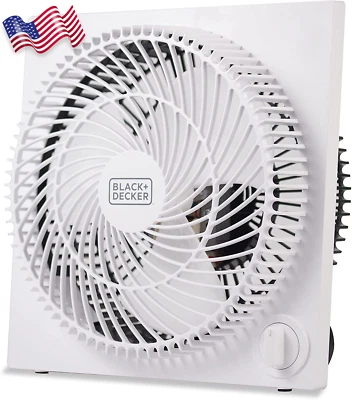 Mini ventilador de mesa silencioso 9 polegadas ventilador de caixa de mesa sem moldura BFB09W branco SOMENTE EUA - Imagem 1 de 4