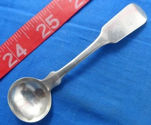 Antike Münze Silber Salz oder Senflöffel 3-1/2" von Rogers, amerikanisch - Bild 1 von 4