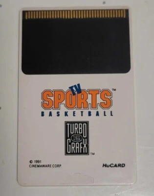 TV Sports Basketball Turbografx 16 Game Only, Untested - Image 1 of 3