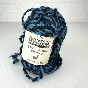 Cascade Yarns Baby Alpaca Chunky Paints 100% Baby Alpaca 108y 100g Blue Twisted - Picture 1 of 7