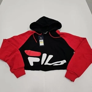 NWT Fila Amber Pullover Sweatshirt Red Black Women's Medium New With Tags - Picture 1 of 6