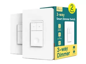 Smart Switch 3-Way Smart Dimmer Switch 2 Pack, Treatlife - Picture 1 of 6