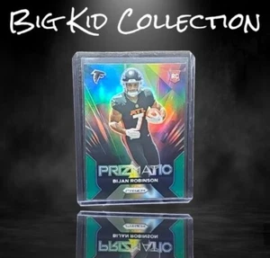 2023 Prizm Bijan Robinson Rc Prizmatic Green Holo Prizm Falcons - Picture 1 of 4