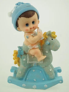 Jumbo Large Baby Shower Nursery Centerpiece Polyresin Dolls Figurines Boy Girl - Picture 1 of 18