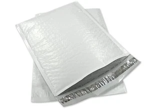 Size #0 6.5x10 Poly Bubble Mailers Envelopes CD DVD ( 500 QTY ) Made In USA - Picture 1 of 2
