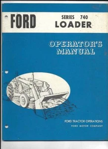 Manual del operador de cargador Ford serie 740 SE 03229 - Imagen 1 de 3