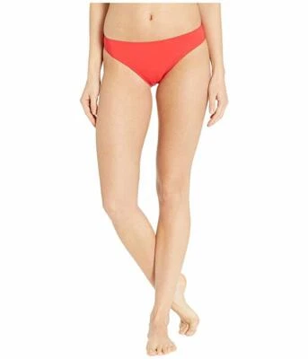 Tory Burch L61233 女式红色泳装纯色时髦比基尼下装 L 码 — 第 1/2 张图片