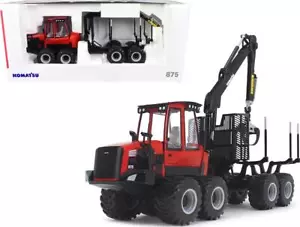 Komatsu 875.1 Forwarder Red and Black 1/32 Diecast Model by First Gear - Picture 1 of 6
