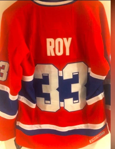 Patrick Roy Montreal Canadiens jersey, NWT, Mens XXL, 26” P-T-P Cover
