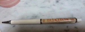 Vintage 60's Floaty Mechanical Pencil Scenic Airport Airplane Reykjavik Iceland - Picture 1 of 3
