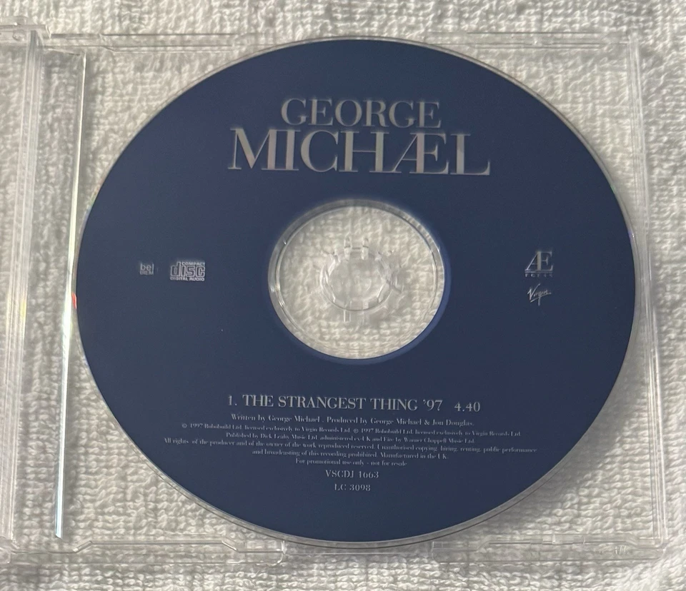Джордж Майкл, самая странная вещь, сингл, промо, компакт-диск, 1997, Великобритания - Изображение 1 из 1