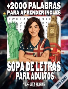 Libro De Sopa De Letras En Inglés Aprender Ingles Mientras Te Diviertes Fisico - Picture 1 of 12