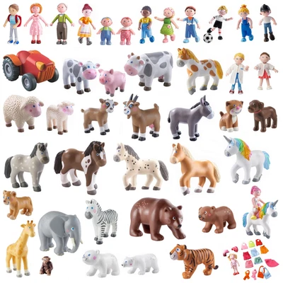 HABA Little Friends Mama Papa Conni Pferd Kuh Hund Katze Ziege Traktor Zootiere - Bild 1 von 4