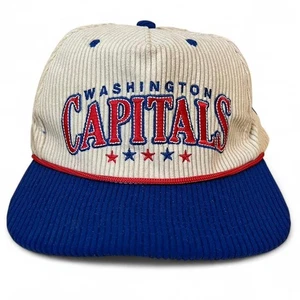 Washington Capitals Cord Snapback Mütze blau & cremefarben verstellbar - Bild 1 von 5