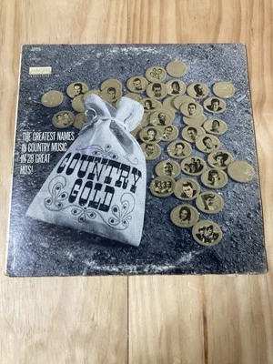 COUNTRY GOLD DOUBLE LP 12" VINYL RECORD 28 HITS - Image 1 of 4