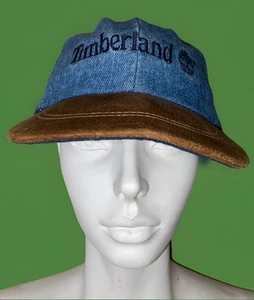 De colección Timberland Sombrero Correa Denim Weathergear Bucko Cuero Billete EE. UU. - Imagen 1 de 8