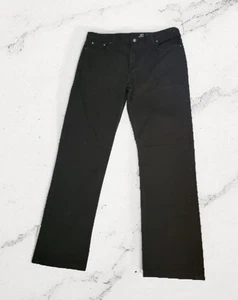 Mens Black Jeans Straight Leg Size 38/34 By George - Picture 1 of 9