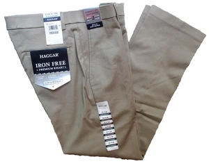Pantalón Haggar Caqui 32X29 Sin Hierro Primium Delgado Recto Ajuste Perfecto Cintura - Imagen 1 de 2