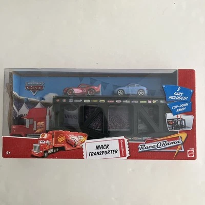 Disney Pixar Cars RARE Mack Transporter Black VHTF Pink Lightning McQueen Sally - Image 1 of 4