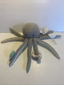 Crate & Kids sea life octopus baby activity Toy-CRATE & BARREL 12" Gray - Picture 1 of 11