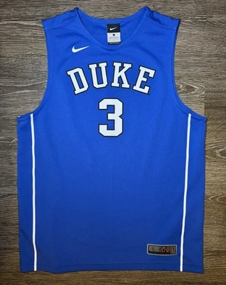 Nike Elite Dri Fit Duke Blue Devils #3 Blue NCAA Basketball Jersey Size Youth L - Image 1 of 4