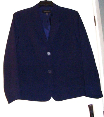 NWT Black Label by Evan Picone Women Size 18 NAVY Blazer ($79 retail) - Image 1 of 2