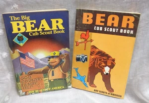 Vtg Boy Scouts of America Lot/2 THE BIG BEAR CUB SCOUT BOOK 1970 & 1991 - Picture 1 of 10
