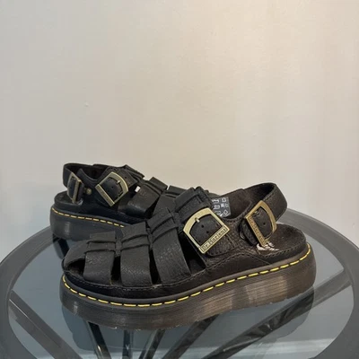 Plataforma de archivo Fisherman vintage años 00 Dr. Martens para hombre talla 8 NJ004 Y2K RARO Foto 1 de 4