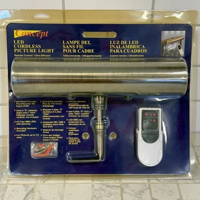 "LUZ IMAGEN LED INALÁMBRICA CONCEPT - MODELO 102L, latón antiguo 7,5""" Foto 1 de 4