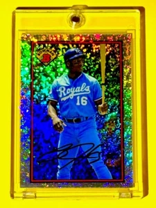 Bo Jackson RARE SILVER DIAMOND REFRACTOR BOWMAN BASEBALL INVESTMENT CARD - MINT! - Picture 1 of 8