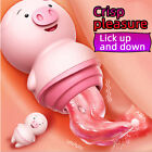 Clit Nipple Sucker Massager Sucking Vibrator Tongue Licking Breast Enlarge-Pump