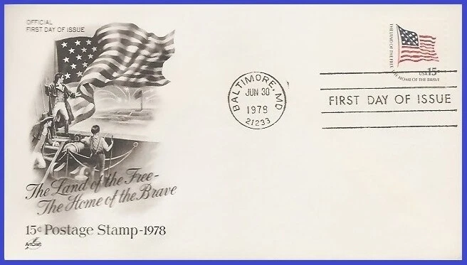 USA4 #1618C U/A ARTCRAFT FDC   Fort McHenry  Flag - Image 1 of 1
