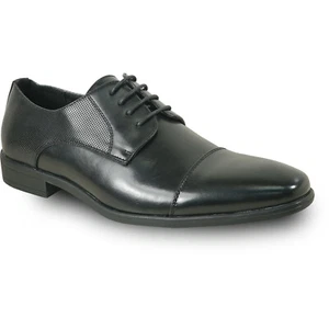 bravo! Men Dress Shoe KING-6 Classic Lace Up Cap Toe Oxfordwith Leather Sock  - Bild 1 von 16