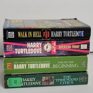 Lot Of 4 Harry Turtledove Paperback Books American Front Walk In Hell End Of Beg - Picture 1 of 6
