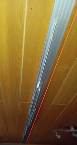 Gardinenschiene 3,8m Vorhangschiene Flächenvorhangschiene Alu 5Lauf + Vorhang - Bild 1 von 8