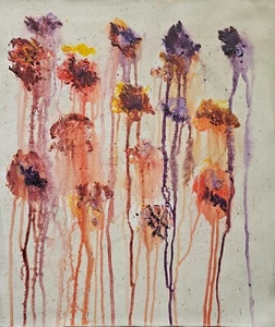 Cy Twombly Signed Vintage Abstract Oil Painting on Canvas, Modern Art - Picture 1 of 4