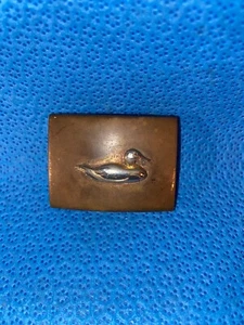 Vintage Brass Duck Belt Buckle for Canvas Belt - Picture 1 of 4