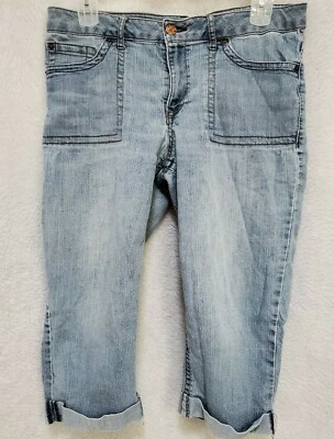 Faded Glory Womens Capri Jeans Pants Size 16 Blue - Image 1 of 4